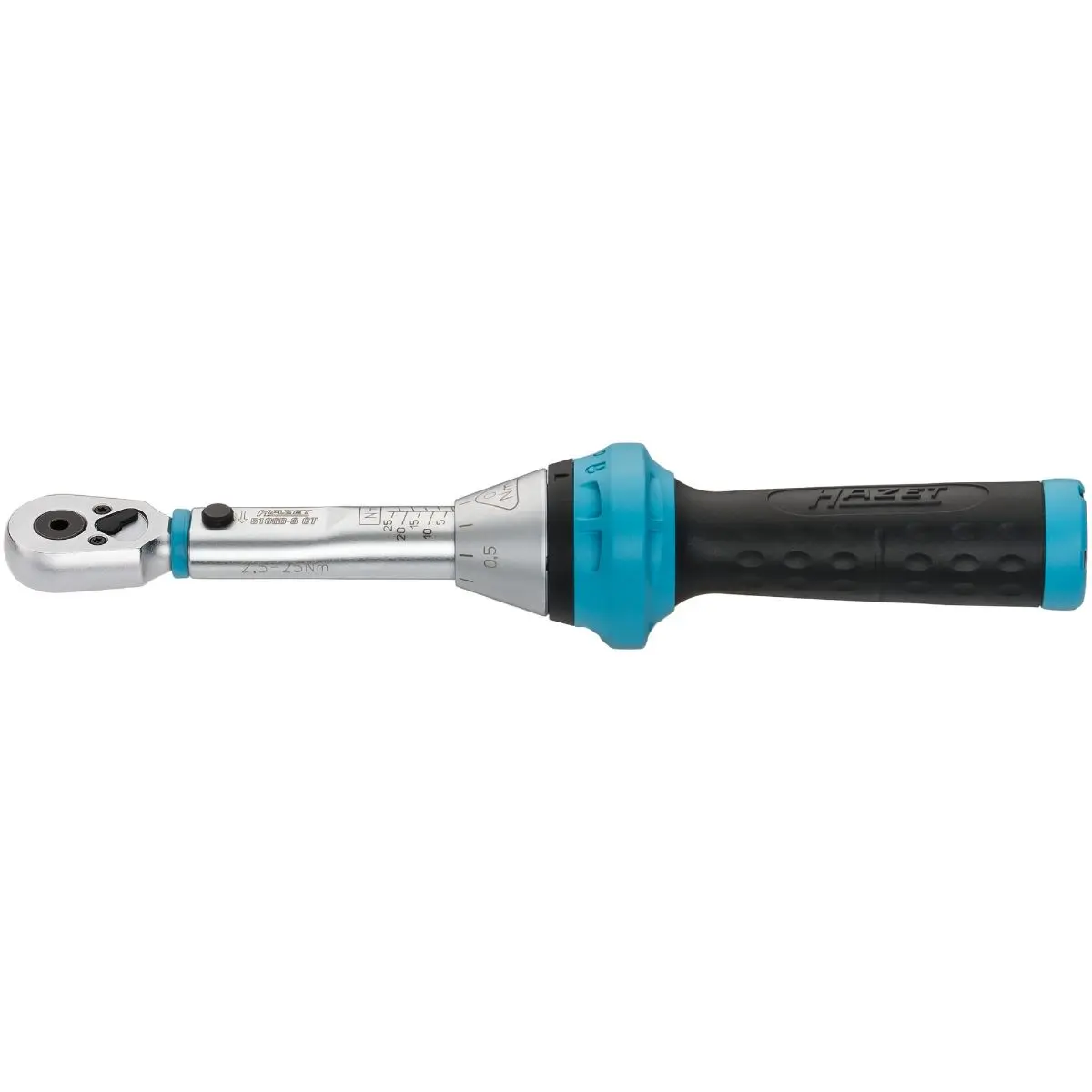 Produktfoto 1 von Hazet 5108B-3CT, Drehmomentschlüssel 1/4" (6.3 mm) 2.5 - 25 Nm