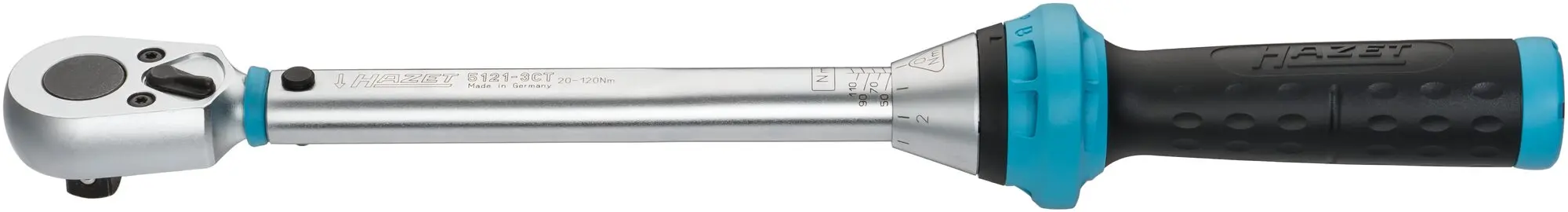 Produktfoto 1 von Hazet 5121-3CT, Drehmomentschlüssel 20 - 120 Nm