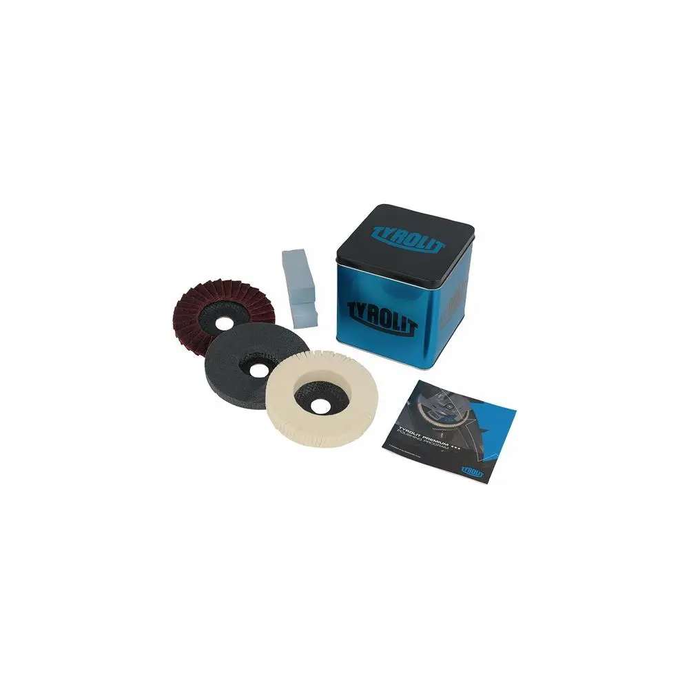 Produktfoto 1 von Tyrolit 52433, Polierprogrammset PREMIUM 5-teilig &Oslash; 125mm passend