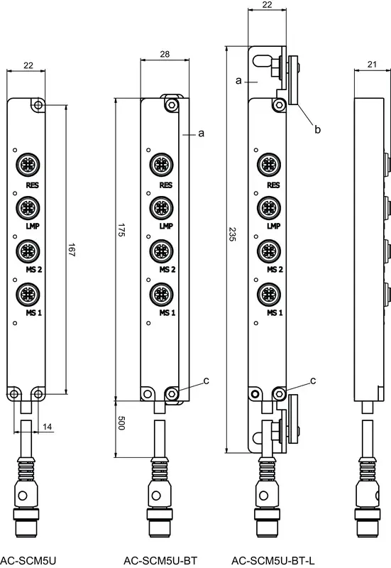 Produktfoto 1 von Leuze Electronic AC-SCM5U-BT, Sensor-Modul