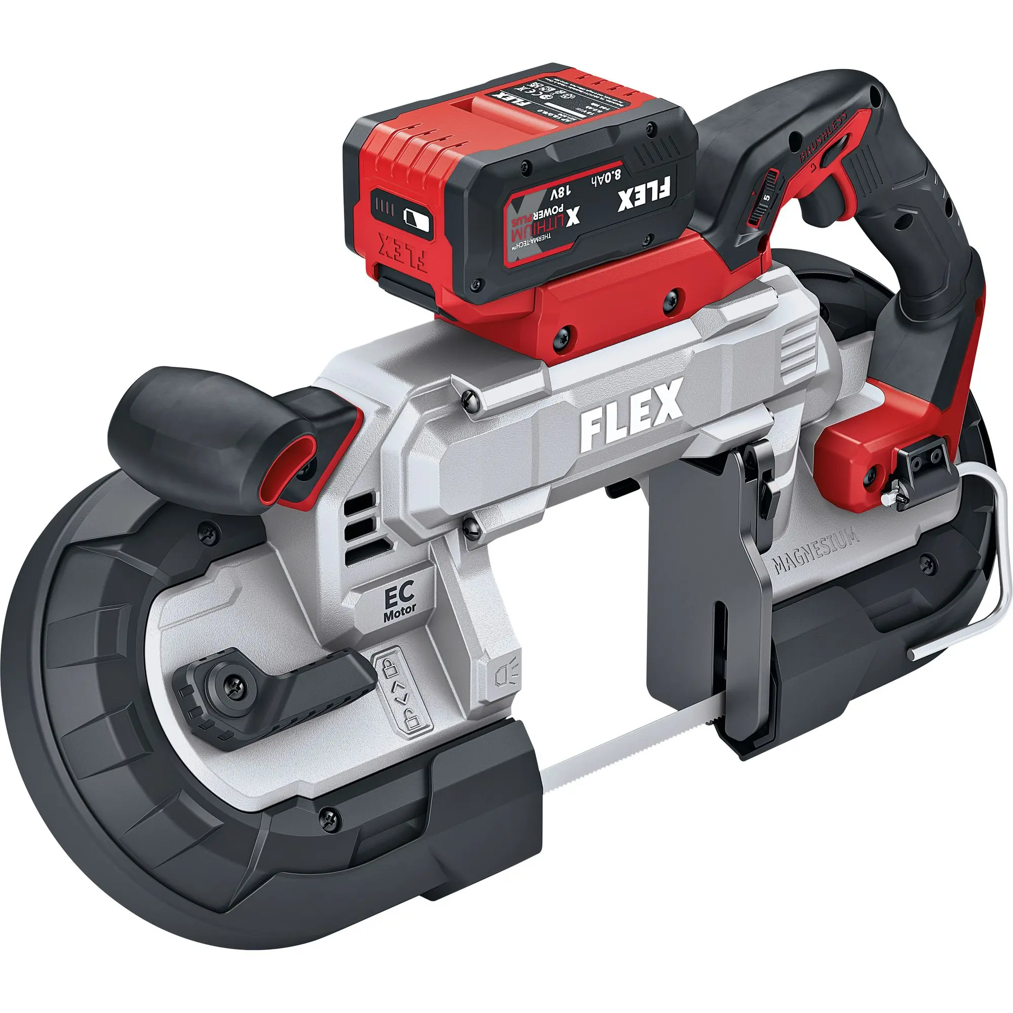 Produktfoto 1 von FLEX Tools 531749, Akku-Bandsäge SBE 127 18-EC ohne Akku und Ladegerät im Koffer