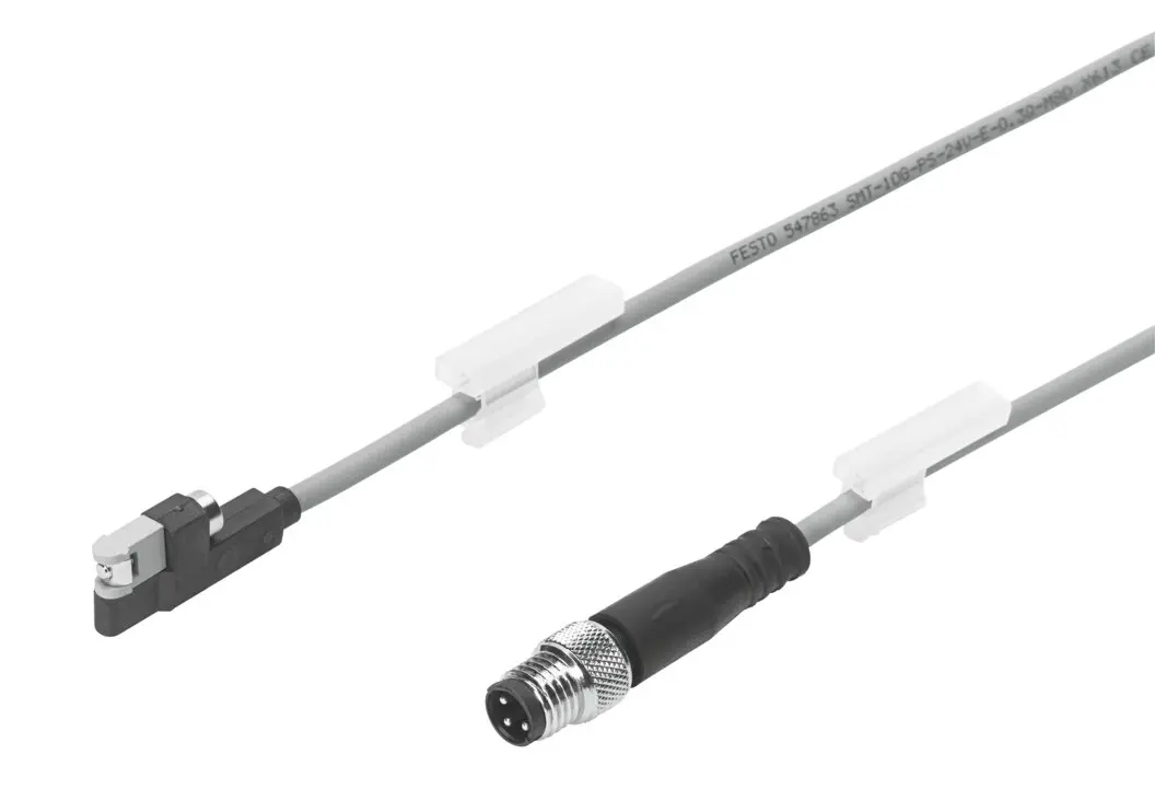 Produktfoto 1 von FESTO SMT-10G-PS-24V-E-0,3Q-M8D, Näherungsschalter, P\n: 547863