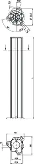 Produktfoto 1 von Leuze Electronic DC-2500-S2, Gerätesäule