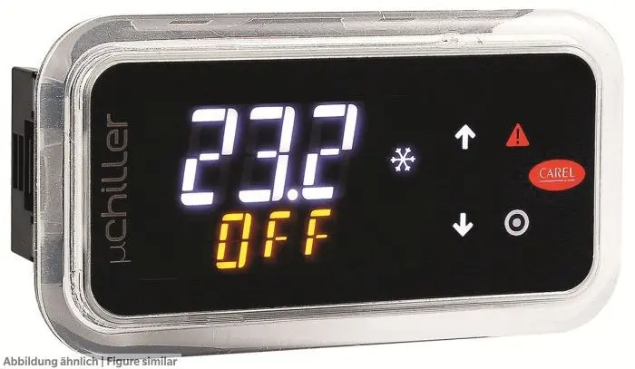Produktfoto 1 von Carel AX5000PD20A30, Bedienteil für Microchiller DIN NFC und Bluetooth