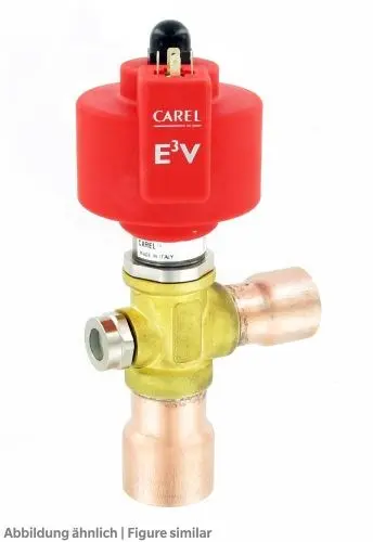 Produktfoto 1 von Carel E3V45SSR00, Elektron. Expansionsventil 18x22 mm löt mit Schauglas