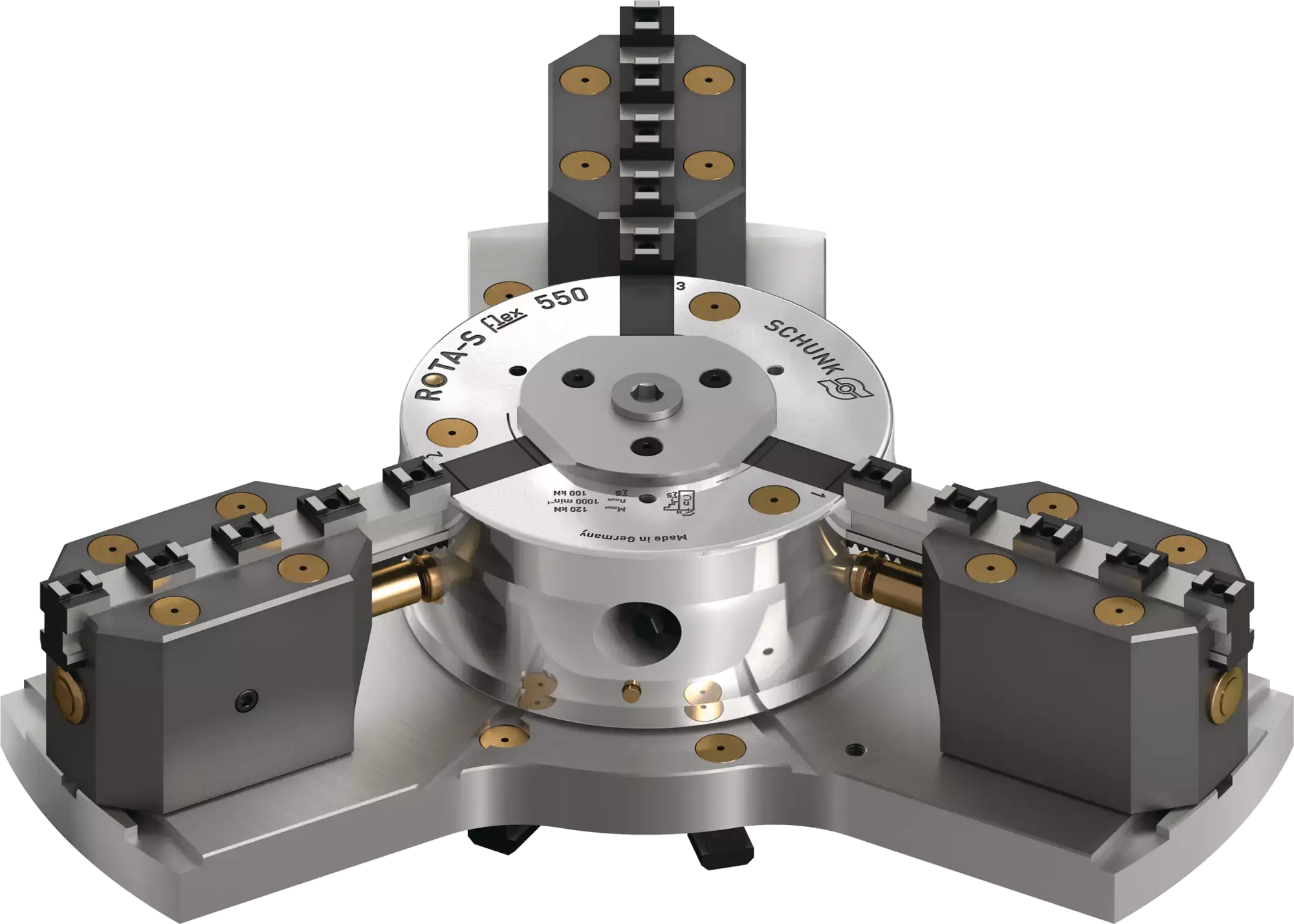 Produktfoto 1 von SCHUNK ROTA-S flex 550, Gewichtoptimiertes 3-Backen Handspannfutter