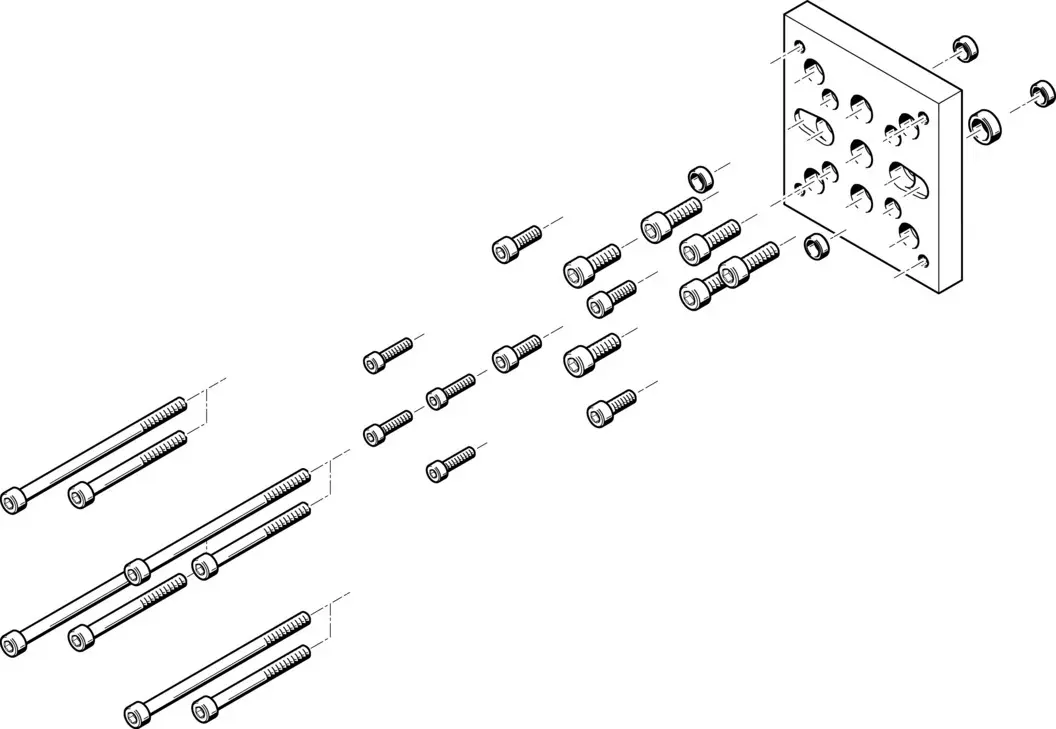 Produktfoto 1 von FESTO HAPB-39, Adapterbausatz, P\n: 558307