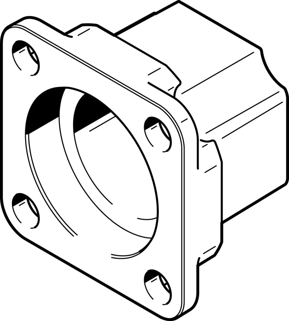 Produktfoto 1 von FESTO EAMK-A-D32-28B, Kupplungsgehäuse, P\n: 552155