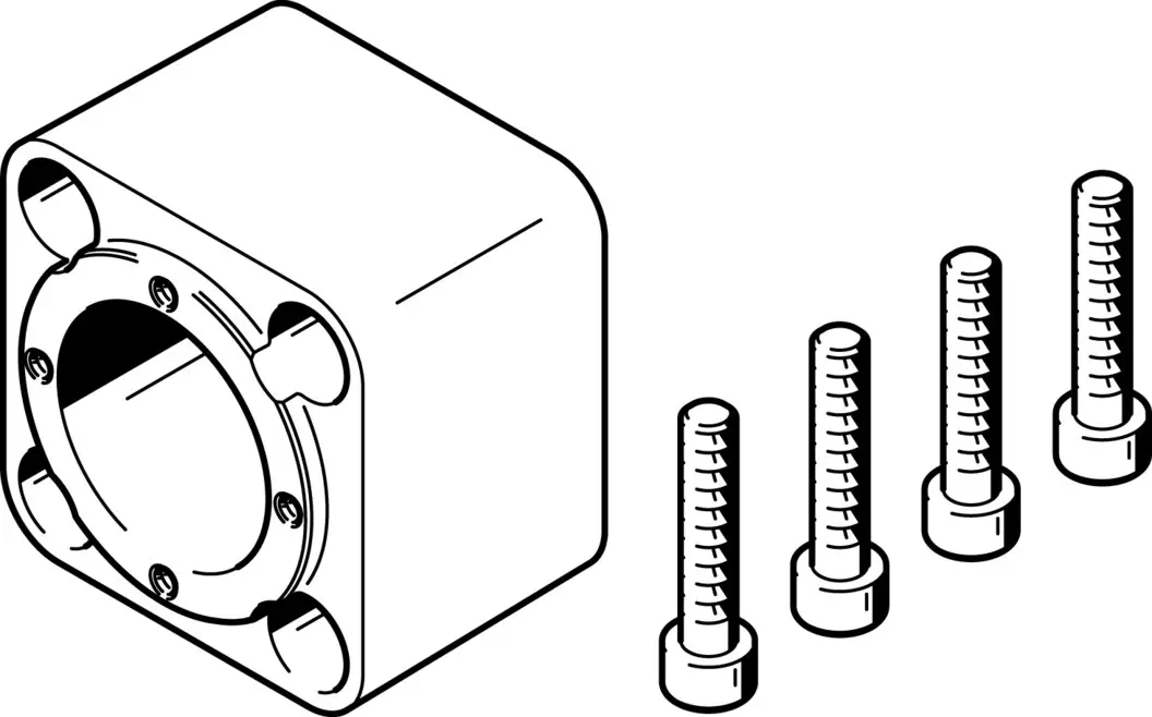 Produktfoto 1 von FESTO EAMK-A-D60-64B, Kupplungsgehäuse, P\n: 552160