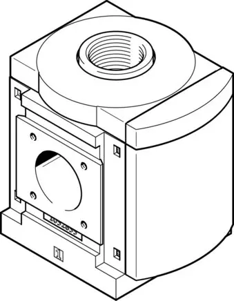 Produktfoto 1 von FESTO MS9-FRM-G-VS-Y, Abzweigmodul, P\n: 564147