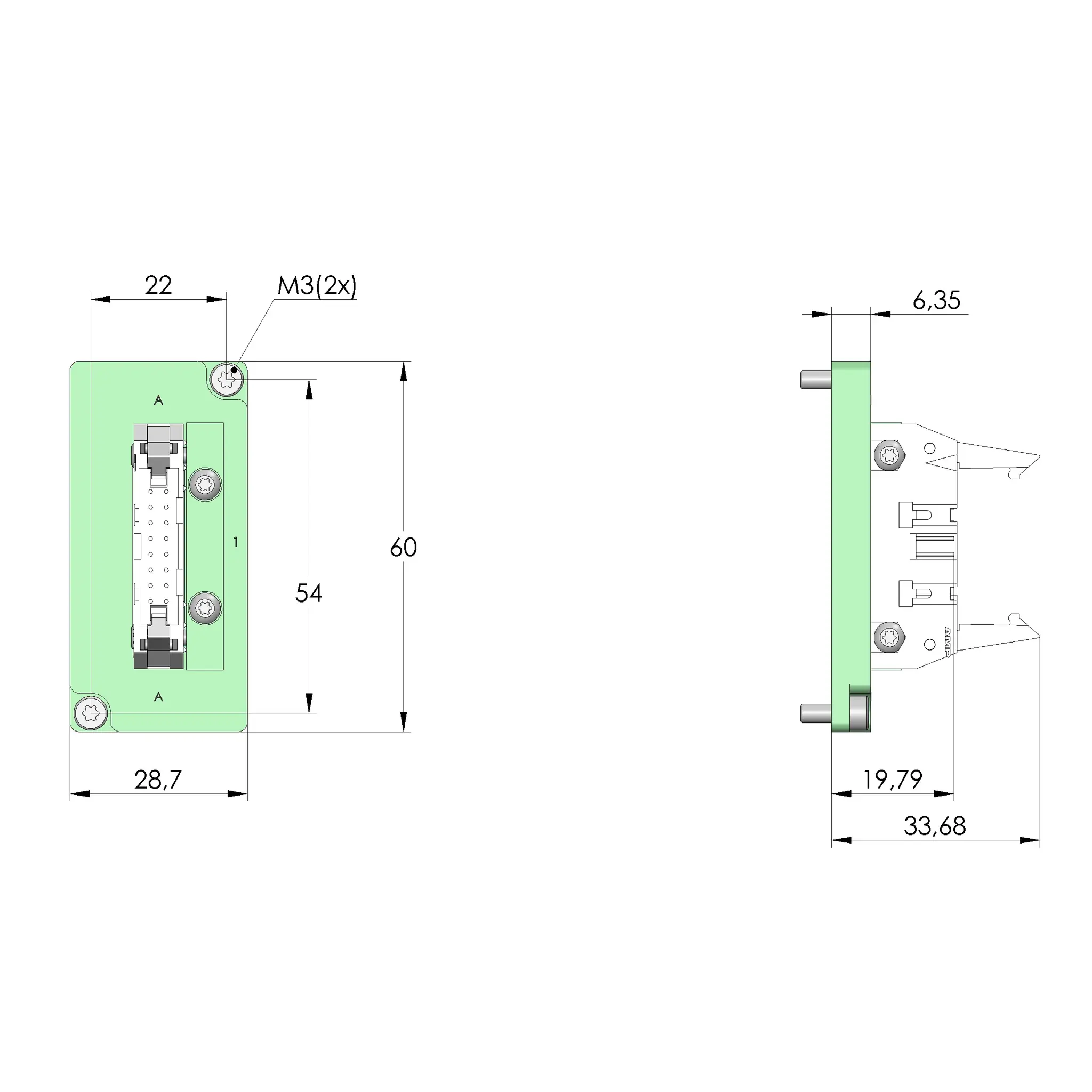 Produktfoto 1 von Ingun SB-P-SO-016-IDC Buchse, Schnittstellenblock, SKU: 56990
