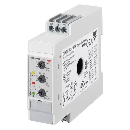 Produktfoto 1 von Carlo Gavazzi DIB01CM24100A, DIB01CM24100A AKTUELLES LEVEL-RELAIS REV.4