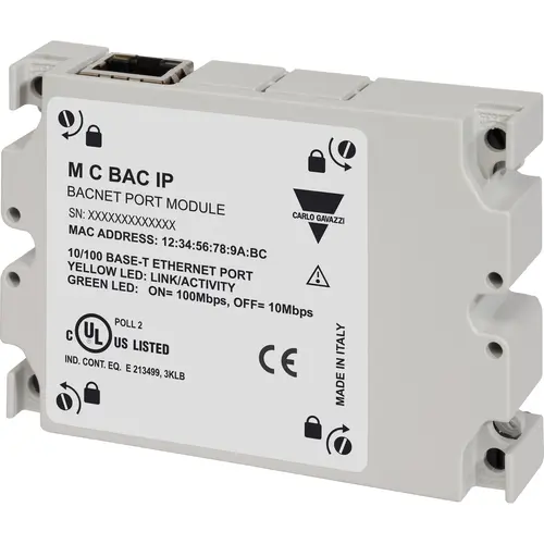 Produktfoto 1 von Carlo Gavazzi MCBACIP, BACnet-IP-Portmodul