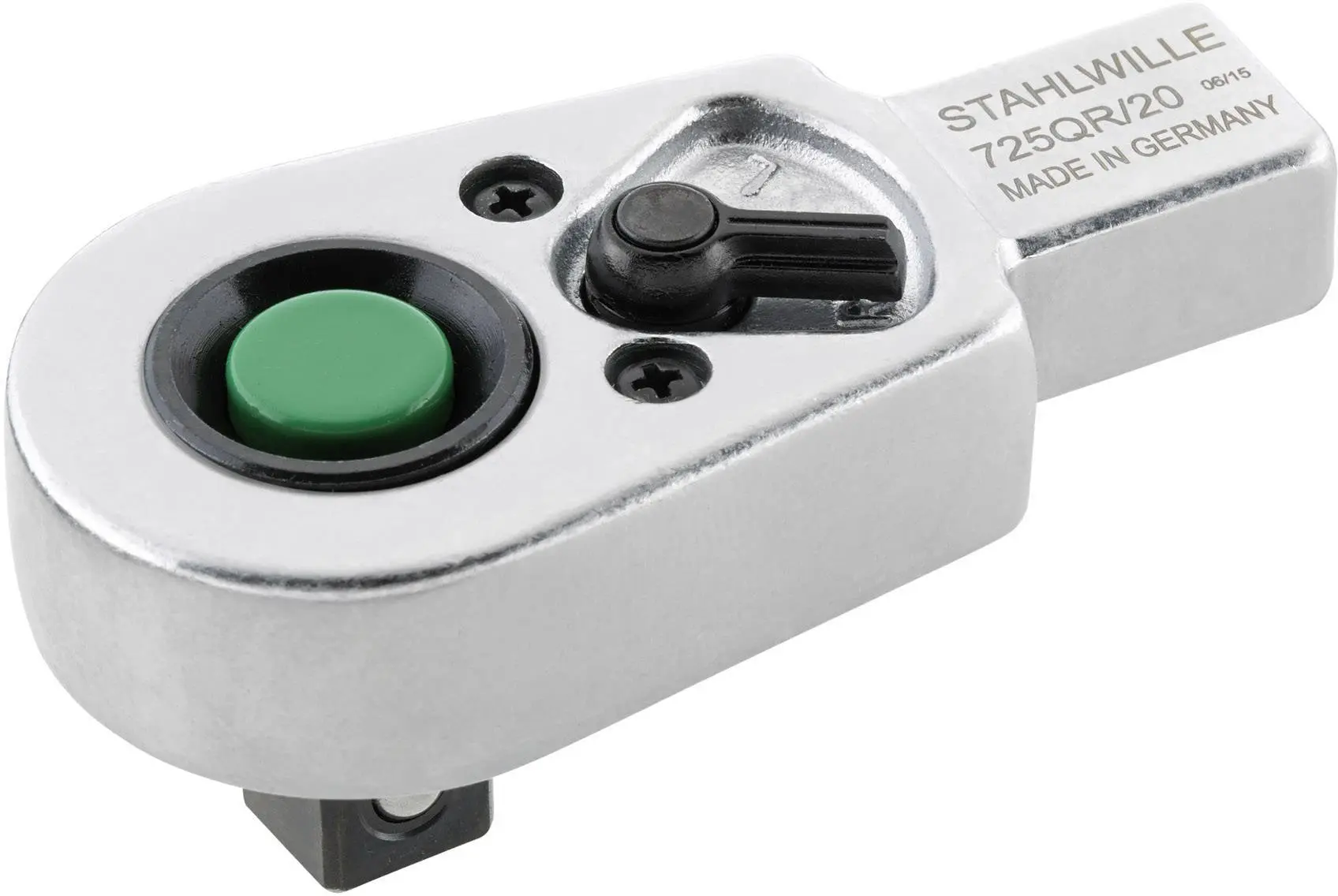 Produktfoto 1 von Stahlwille 58253020, 725QR/20 Einsteckknarre 1/2" (12.5 mm) 200 Nm (max)