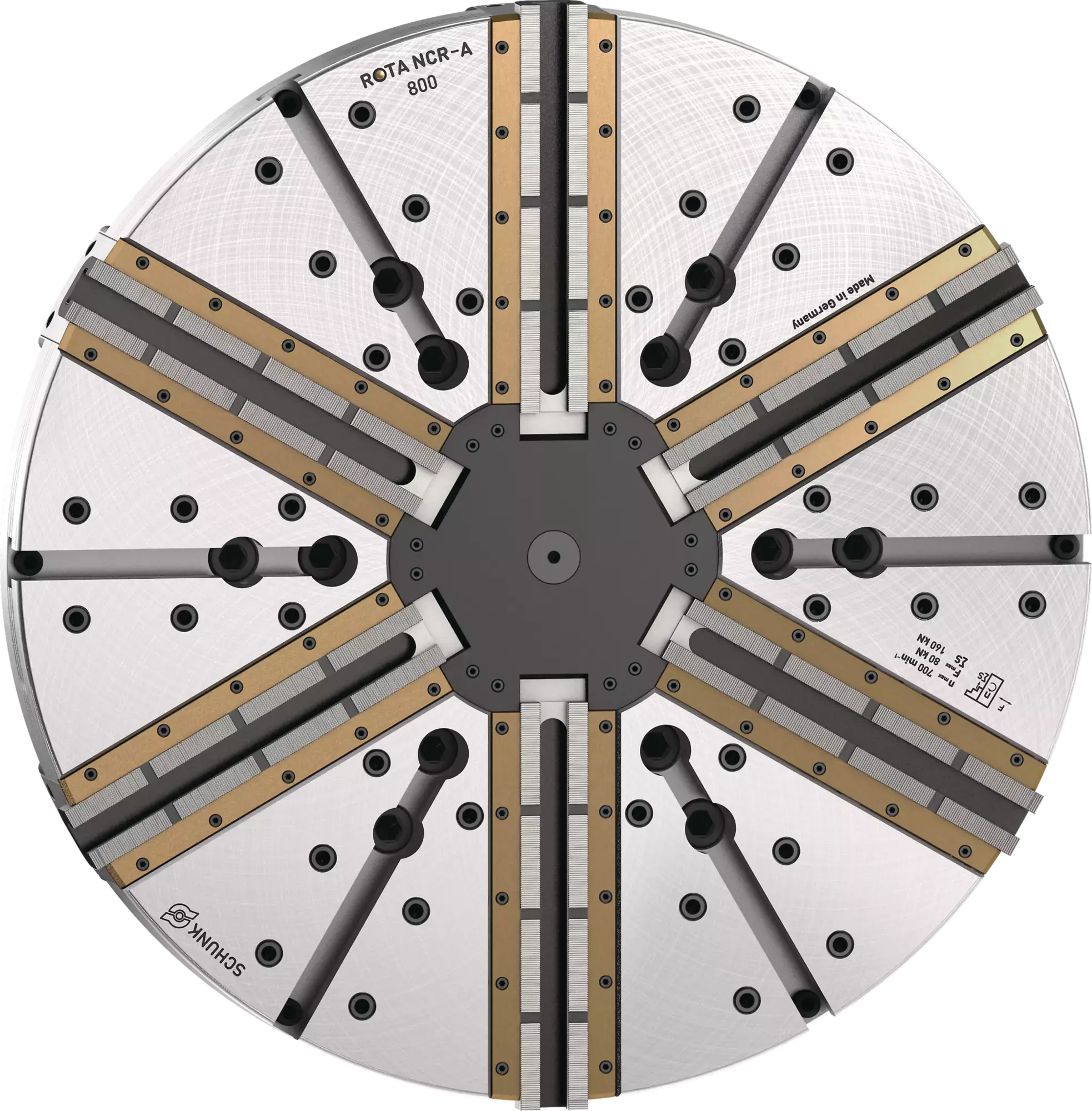 Produktfoto 1 von SCHUNK ROTA NCR-A 800 Z520-SV90°, Abgedichtetes 6-Backen-Kraftspannfutter