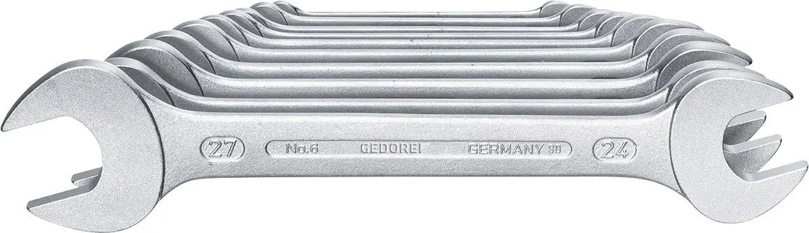 Produktfoto 1 von Gedore 6077540 Doppel-Maulschluessel-Satz 10-teilig 6-27mm
