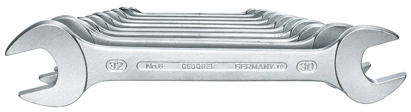 Produktfoto 1 von Gedore 6077620 Doppel-Maulschluessel-Satz 10-teilig 6-32 mm