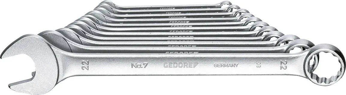 Produktfoto 1 von Gedore 6093070 Ring-Maulschluessel-Satz 11-teilig 8-22 mm