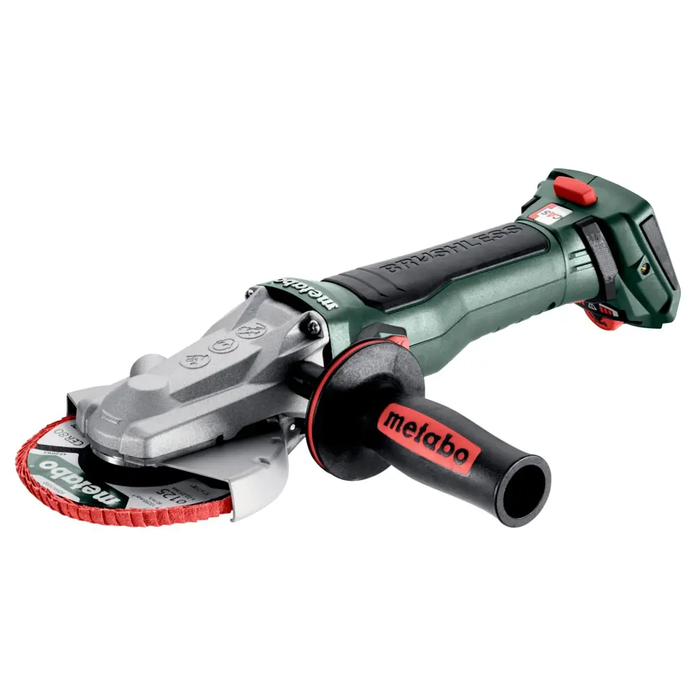 Produktfoto 1 von Metabo 601307840, Akku-Flachkopf-Winkelschleifer WVBF 18 LT BL 11-125 Quick
