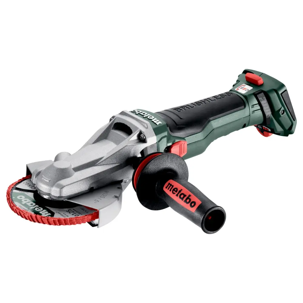 Produktfoto 1 von Metabo 601308840, Akku-Flachkopf-Winkelschleifer 18 LTX BL 15-125 Quick