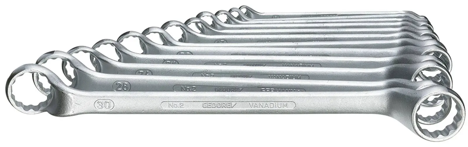 Produktfoto 1 von Gedore 6031040 Doppel-Ringschluessel-Satz 12-teilig 6-32 mm