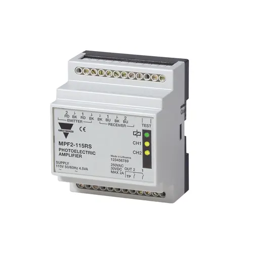 Produktfoto 1 von Carlo Gavazzi MPF2-115RS, PHOTO AMP 2CH 115VA TESTEN