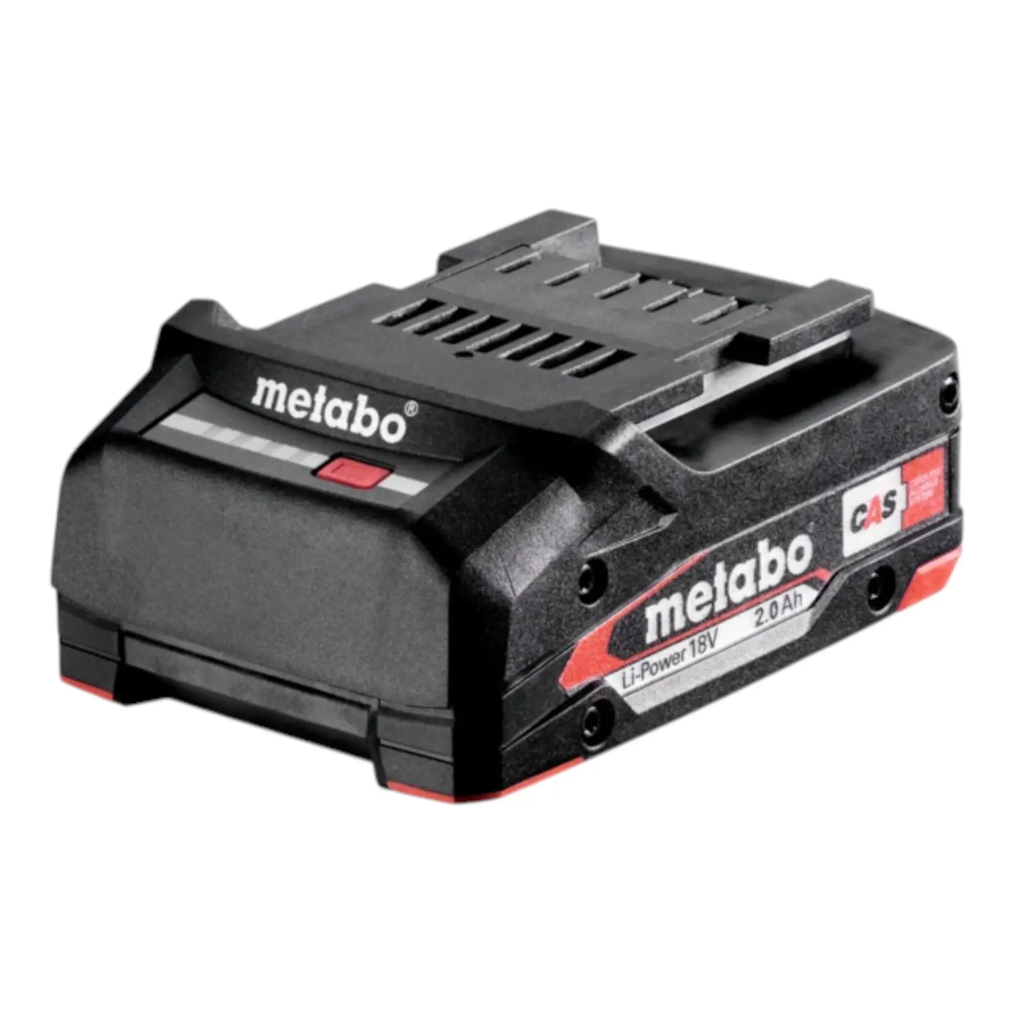 Produktfoto 1 von Metabo 625026000, Li-Power Akkupack 18 V 2,0 Ah CAS Li-Ion Akku mit Ladestandsanzeige