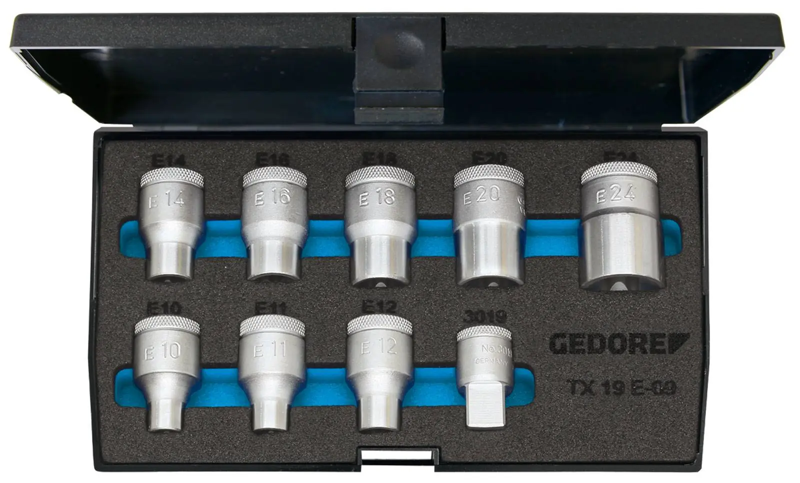 Produktfoto 1 von Gedore Steckschlüsseleinsatz-Set 1/2" (12.5 mm) 9teilig 6265970