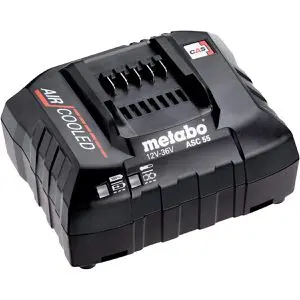 Produktfoto 1 von Metabo 627044000, Werkzeugakku-Ladegerät ASC 55, AIR COOLED, für 12,0 - 36,0V Schiebeakkus