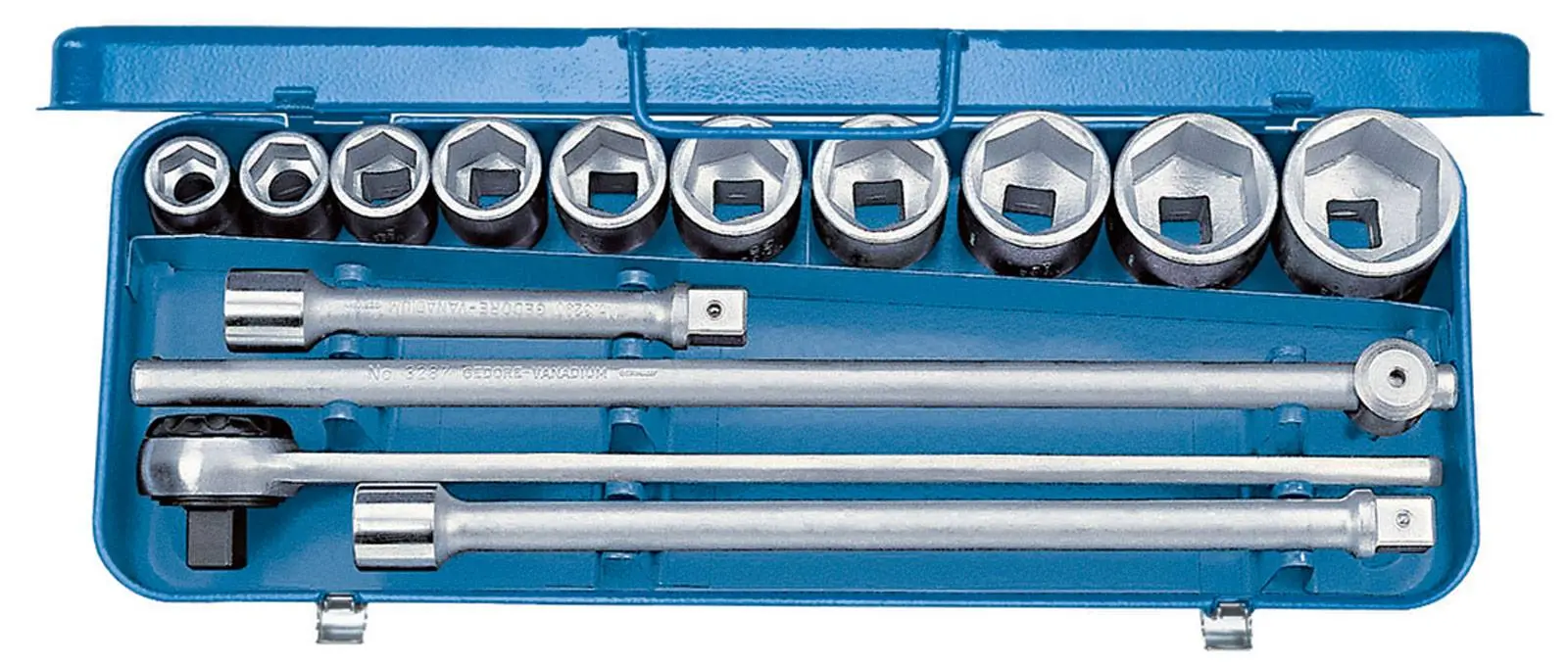 Produktfoto 1 von Gedore Steckschlüsselsatz metrisch 3/4" (20 mm) 14teilig 6280340