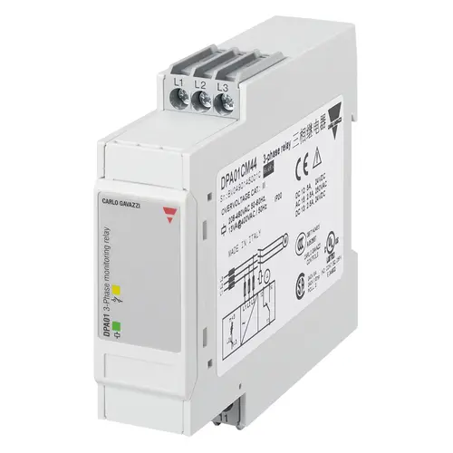 Produktfoto 1 von Carlo Gavazzi DPA01CM60, DPA01CM60 V1R0 PHASENÜBERWACHUNGSRELAIS
