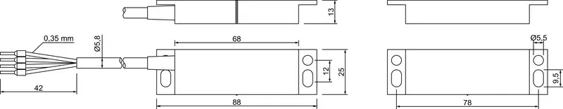 Produktfoto 1 von Leuze Electronic MC388-S1C5-A, Sensor magnetcodiert