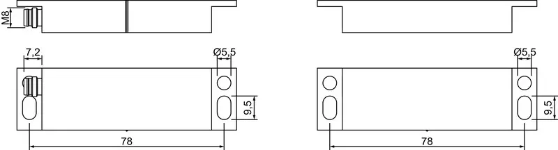 Produktfoto 1 von Leuze Electronic MC388-S2M8-A, Sensor magnetcodiert
