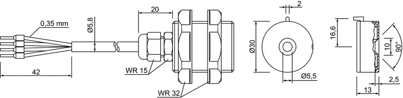 Produktfoto 1 von Leuze Electronic MC330-S1C5-A, Sensor magnetcodiert