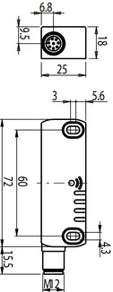 Produktfoto 1 von Leuze Electronic RD800-MSCA-M12R, Sicherheits-Transponder