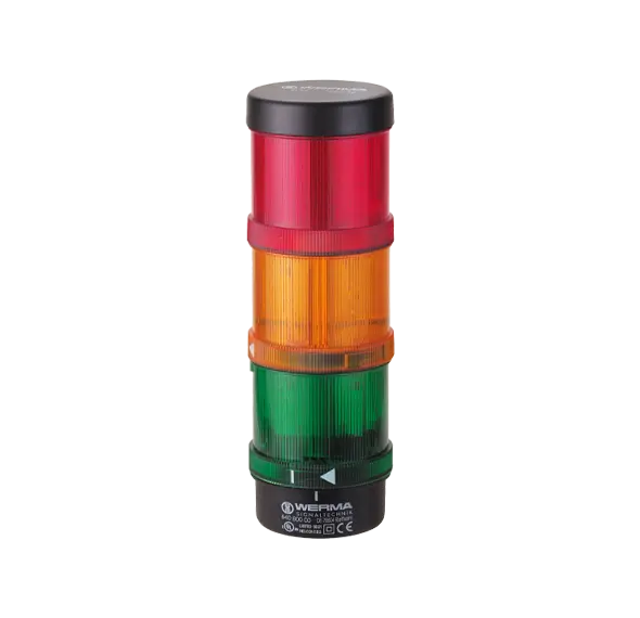 Produktfoto 1 von Werma 649.240.02, Signalsäule KS71 BWM 24VAC/DC GN/GE/RD