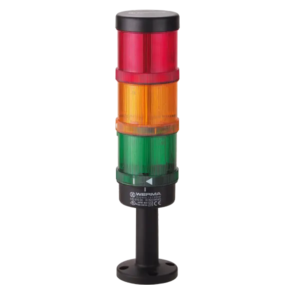 Produktfoto 1 von Werma 649.240.05, Signalsäule KS71 RM 24VAC/DC GN/YE/RD