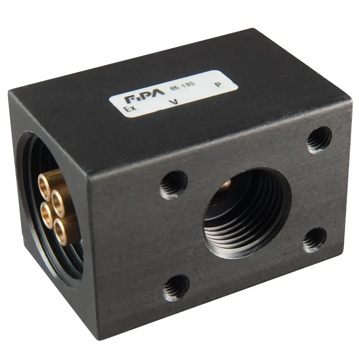 Produktfoto 1 von FIPA 65.130, Heavy-duty Ejektor, Düsen-Ø 4x1,3mm Saugleistung: 130 Nl/min