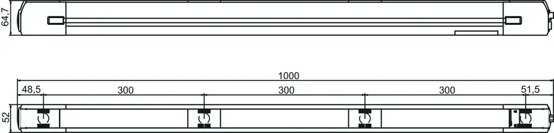 Produktfoto 1 von Leuze Electronic MLD300-T4L, Mehrstrahl-Sicherheitslichtschranke Sender