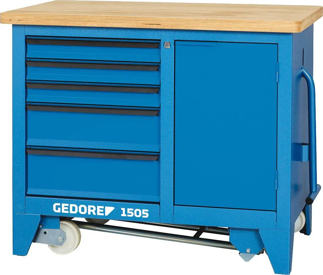 Produktfoto 1 von Gedore 6621780 Rollwerkbank (B x H x T) 1100 x 900 x 652mm Blau