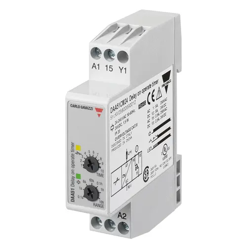 Produktfoto 1 von Carlo Gavazzi DAA51CM24, DAA51CM24 TIMER-VERZÖGERUNG BEI BETRIEB REV.1