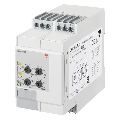 Produktfoto 1 von Carlo Gavazzi DFC01DB23, DFC01DB23 FREQUENZPEGEL-RELAIS REV.1