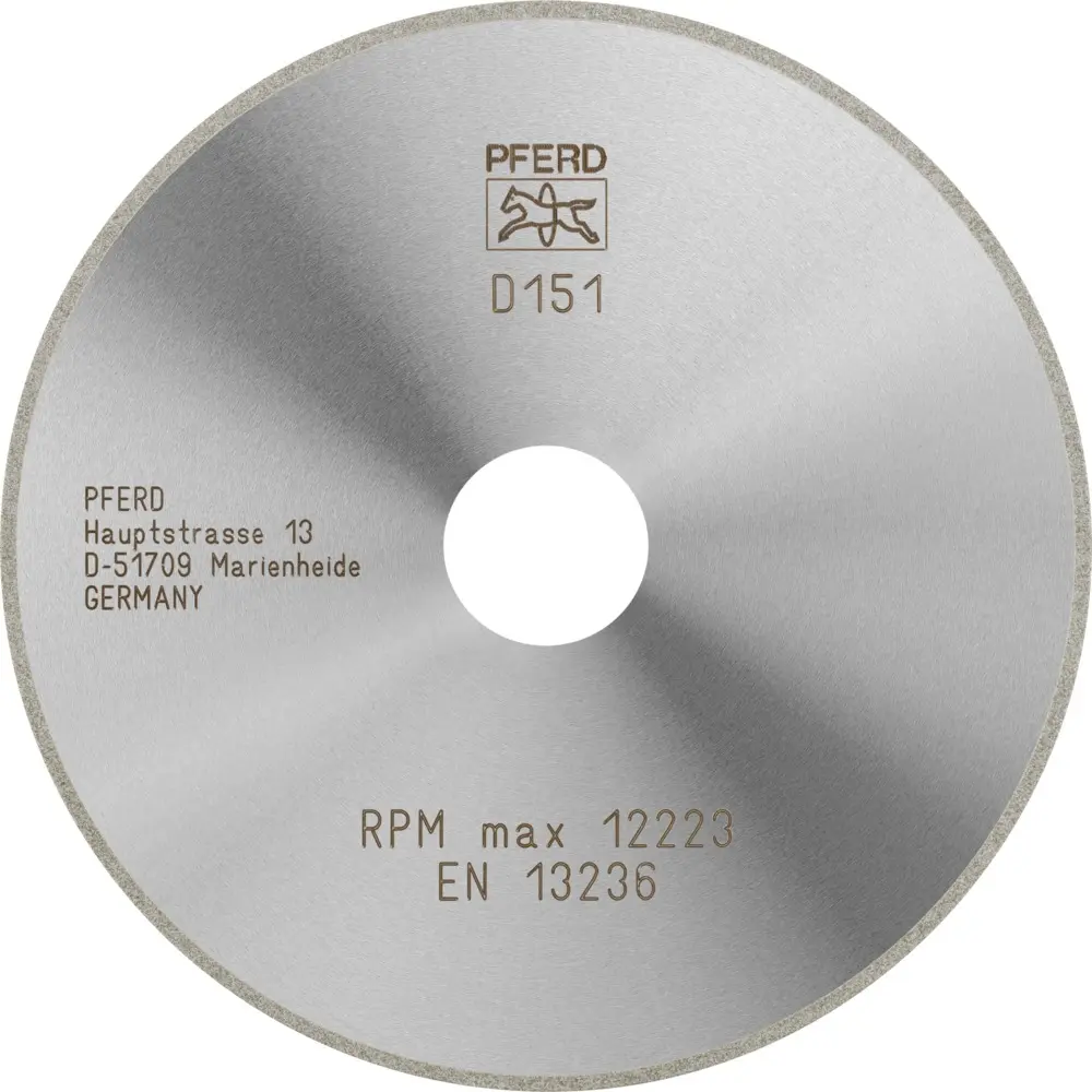 Produktfoto 1 von PFERD Tools 68412115, Diamant-Trennscheibe D1A1R für Glas/Keramik/Hartmetall