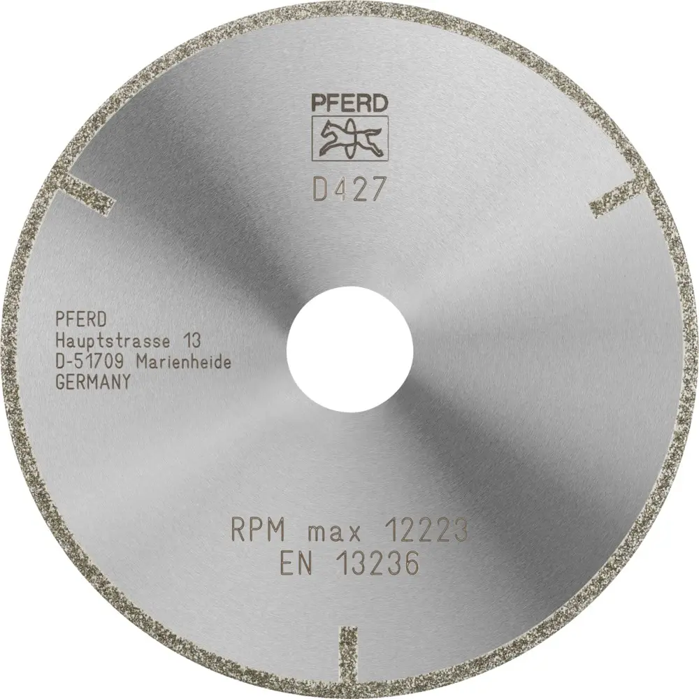 Produktfoto 1 von PFERD Tools 68412238, Diamant-Trennscheibe D1A1R mit Schutzsegment für GFK/CFK