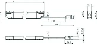 Leuze Electronic MLC520-S-24-660, Set Sicherheits-Sensor