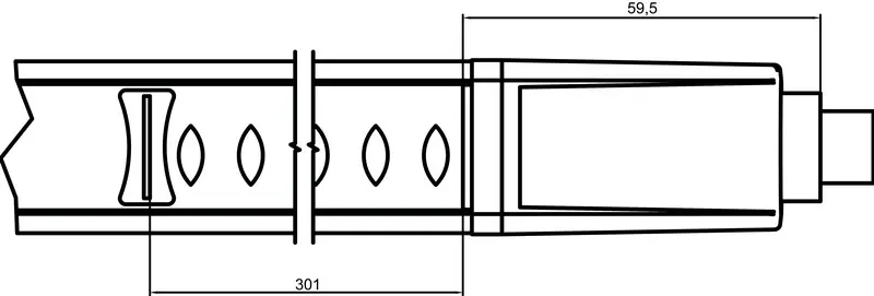 Produktfoto 1 von Leuze Electronic MLC535R14300/30900-SPG-RR, Sicherheits-Lichtvorhang Empfänger