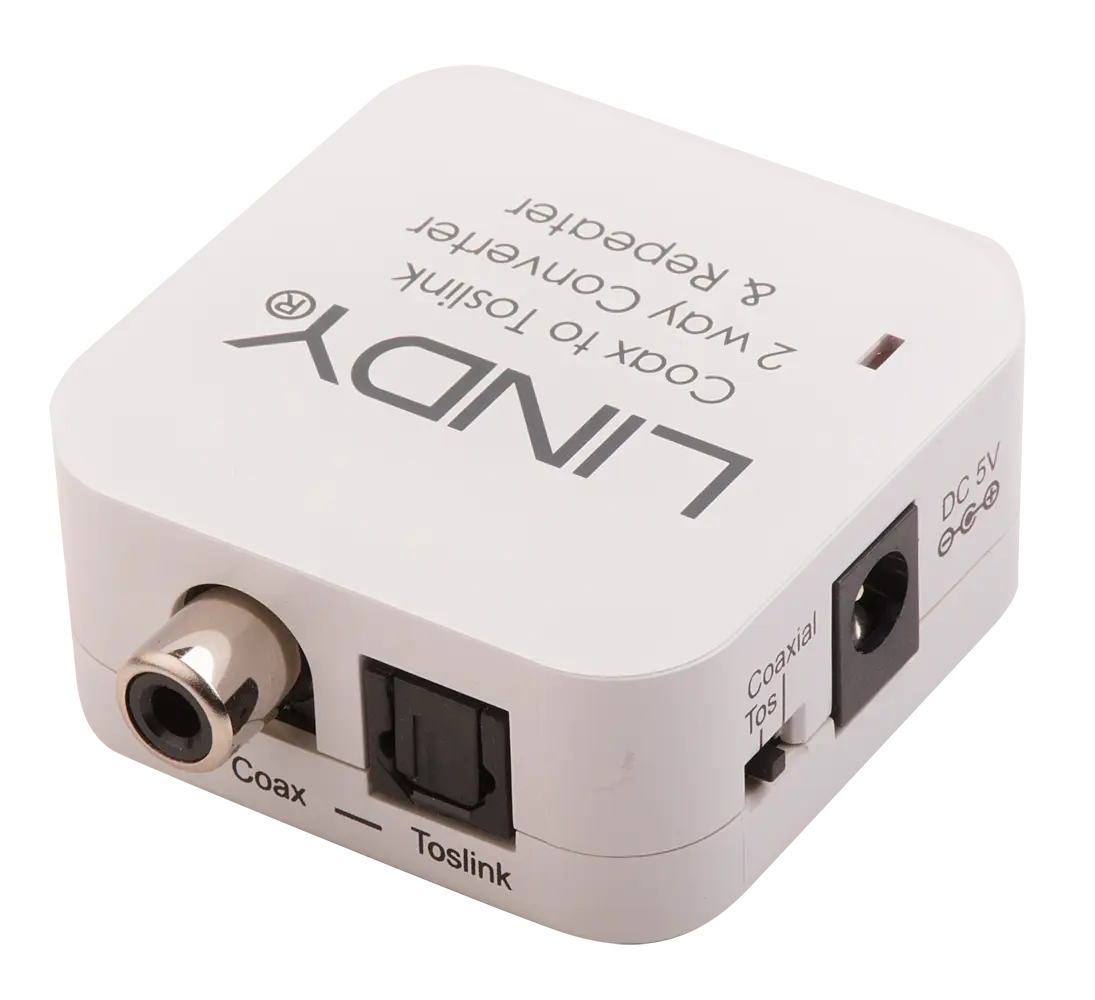 Produktfoto 1 von LINDY 70411, TosLink (optisch) und koaxialer bidirektionaler Konverter