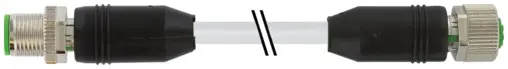 Produktfoto 1 von Murrelektronik 7000-48041-2860200, M12 St. 0°/M12 Bu. 0° A-kod. geschirmt