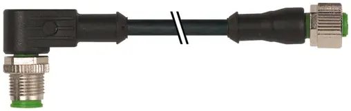 Produktfoto 1 von Murrelektronik 7000-40201-6342300, M12 St. 90°/M12 Bu. 0° A-kod.