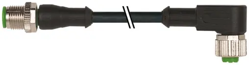 Murrelektronik 7000-40101-6136500, M12 St. 0°/M12 Bu. 90° A-kod.